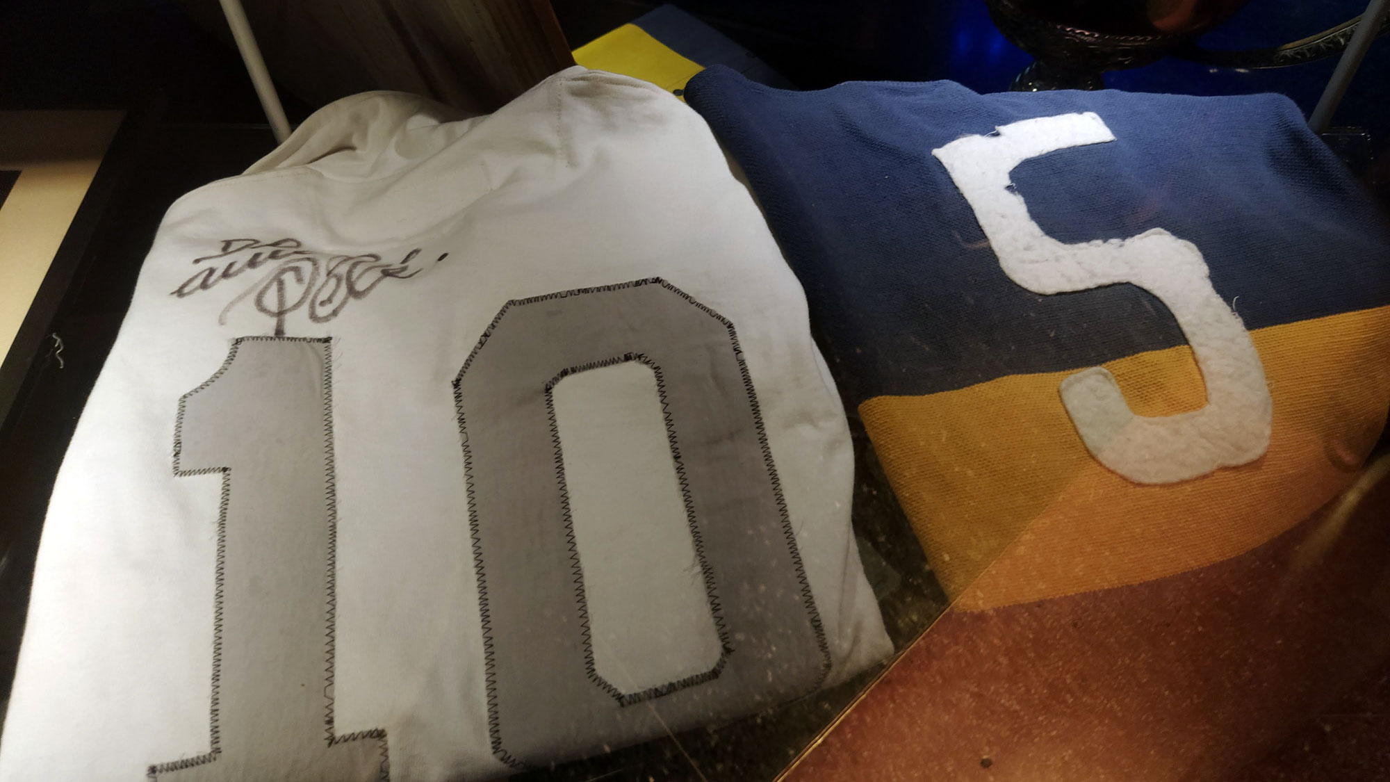 Camisa do Pelé no Museu do Boca Juniors