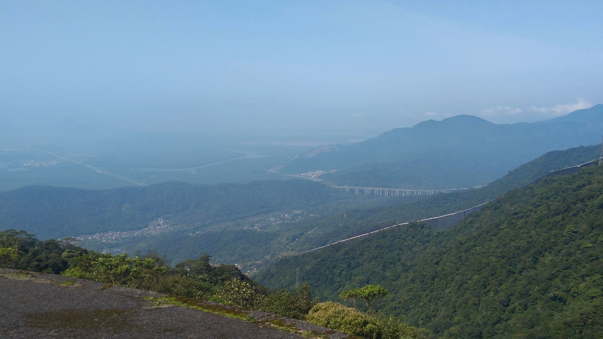 Vista da Curva do Uau - Estrada Velha de Santos