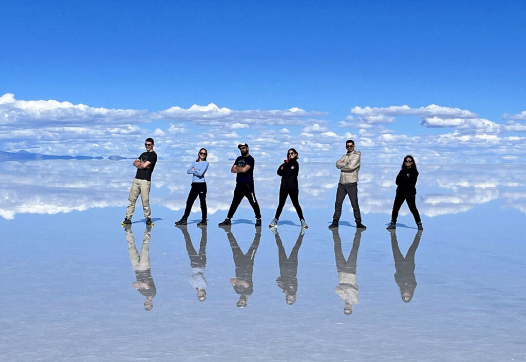 Salar de Uyuni espelhado