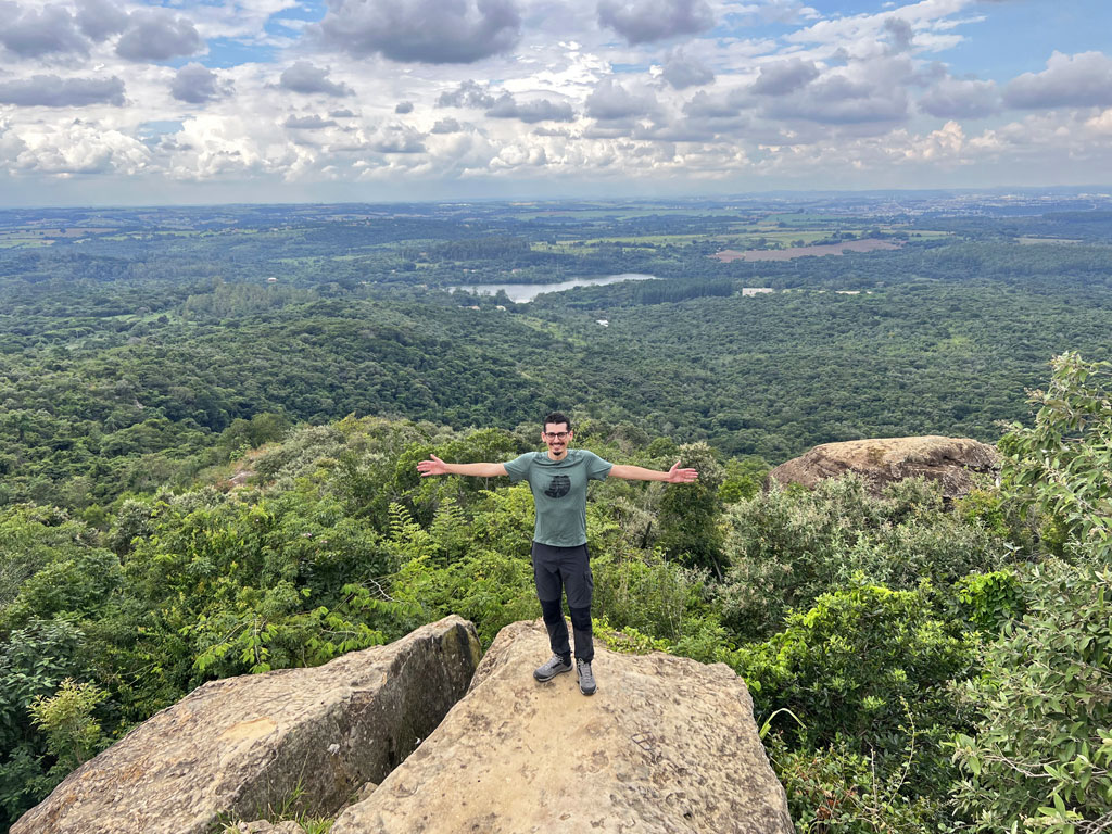 Vista do Monumento a Varnhagen - Morro de Araçoiaba