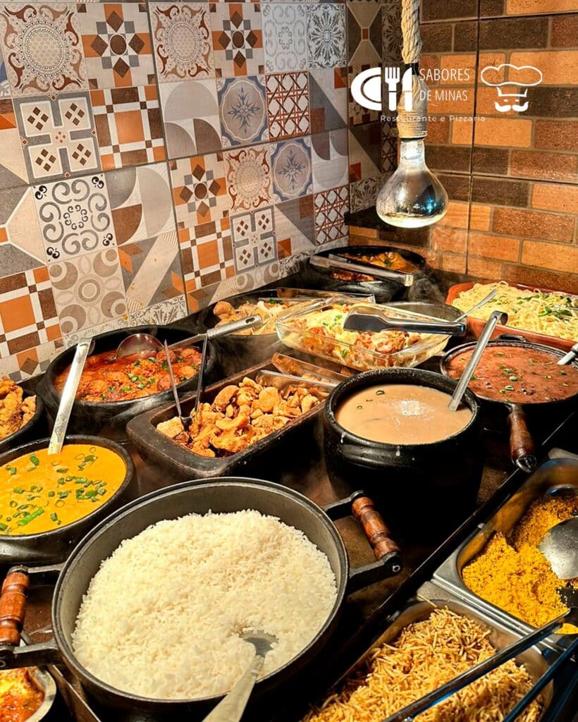Almoço no restaurante Sabores de Minas